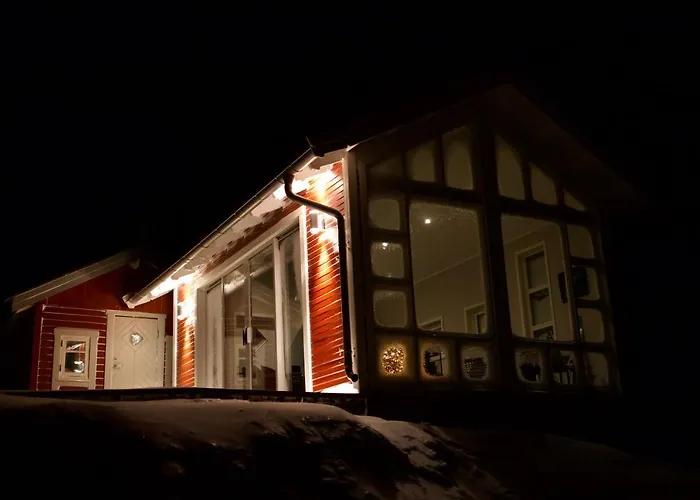 Dom wakacyjny Kjosen Lodge, Lyngen.